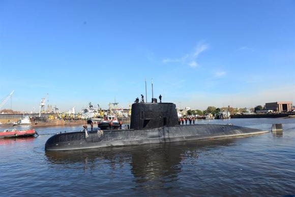 Demora em associar ruído a submarino que desapareceu causa polêmica na Argentina Submarino argentino ARA San Juan, que está desaparecidoArquivo/ Divulgação/Marinha da Argentina