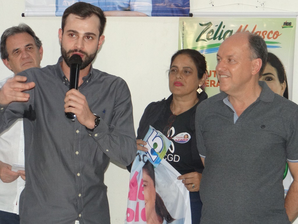  Walter Filho (PSC) lança candidatura com a presença do candidato a governador, Júnior Mochi (MDB).Foto: Assessoria