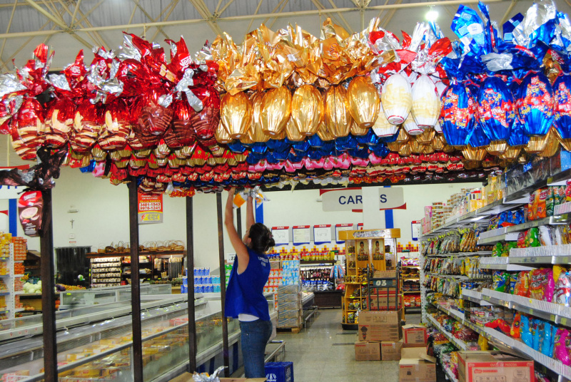 Delícias da Páscoa já estão presentes em supermercados de Amambai Demanda de ovos do Supermercado Ki-Carne.