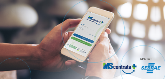 Agentes do Sebrae apresentam app MS Contrata+ para pequenos negócios dos municípios Cidade Empreendedora