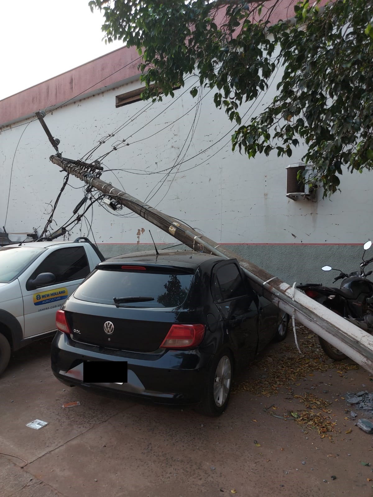Acidente causa falta de energia em Amambai Foto: divulgação
