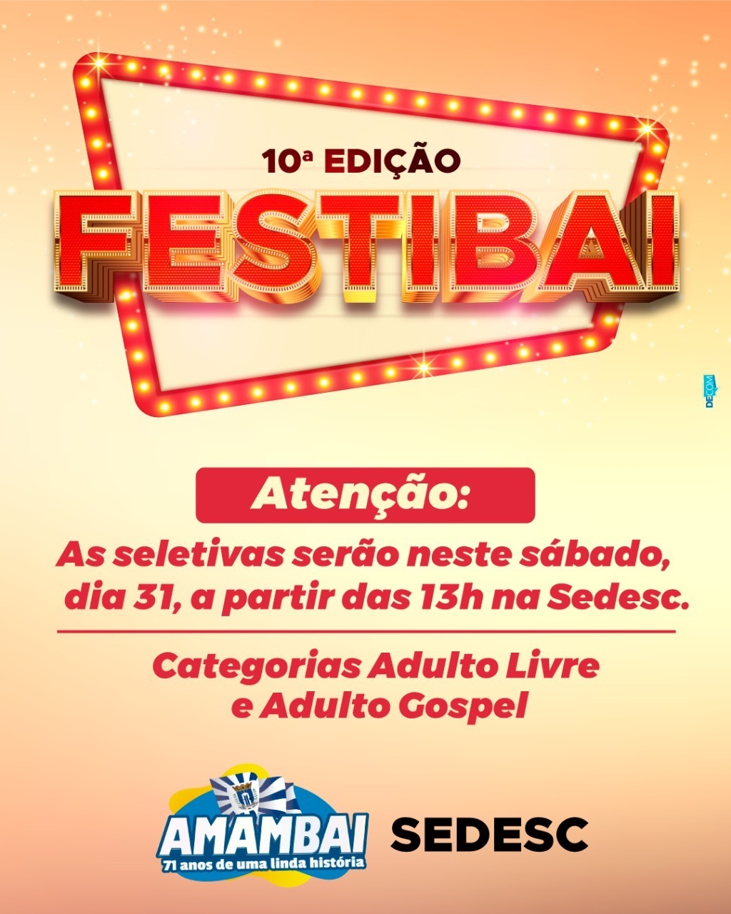 Seletivas do Festibai acontecem neste final de semana