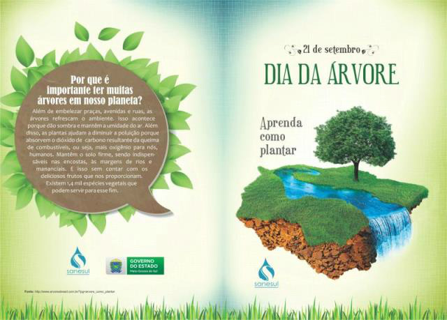 Sanesul inicia ações em comemoração ao Dia da Árvore