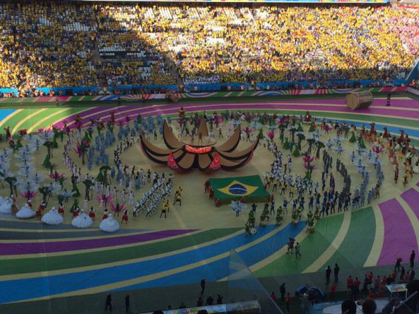  A festa de abertura da Copa do Mundo, no Itaquerão em São Paulo (Foto: Sérgio Luz) 