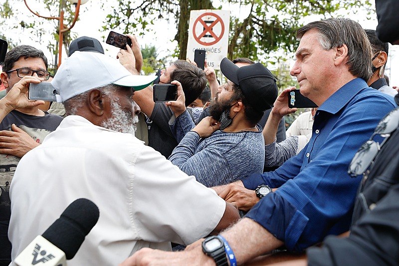 Bolsonaro não acredita que máscaras protegem contra o coronavírus. - Carolina Antunes/PR/ Fotos Públicas