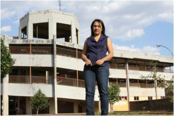 Escola Vespasiano Martins é finalista da etapa estadual do Prêmio Gestão Escolar A diretora da vencedora, Ernângela Maria de Souza Calixto. (foto: Fabio Baptista)