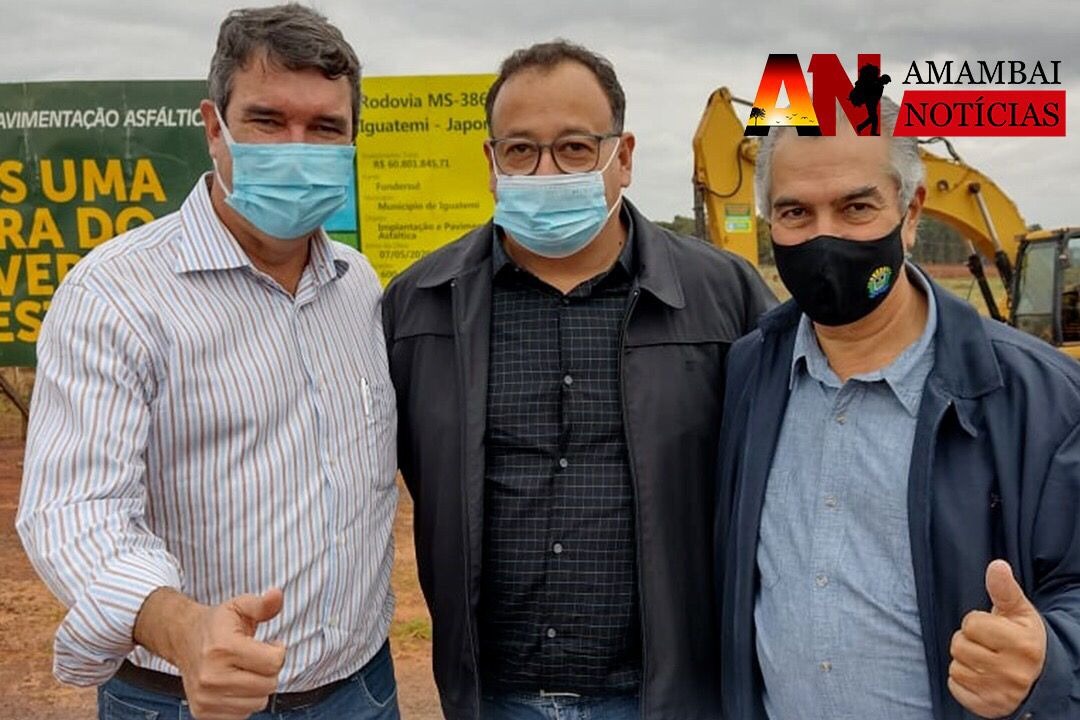 Em Iguatemi, Dr. Bandeira participa de ação com Reinaldo Azambuja Foto: Divulgação