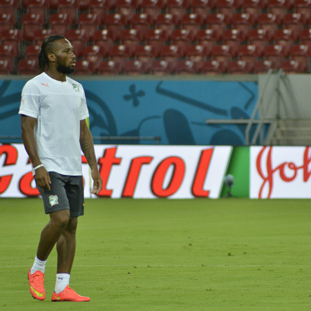 O atacante Didier Drogba é o grande astro da seleção da Costa do Marfim, que busca a classificação inédita para as oitavas de final