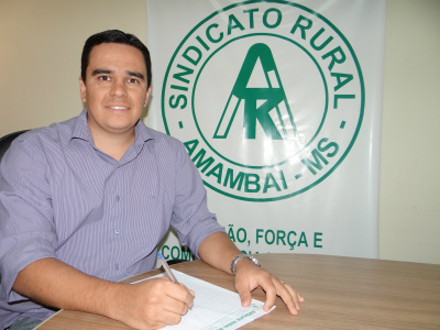 Diogo Peixoto comemora vitória de Reinaldo Azambuja Presidente do Sindicato Rural de Amambai (SRA), Diogo PeixotoFoto: Moreira Produções