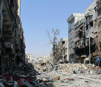 A área tem sido cenário de intensos combates desde o dia 1º de abril. Foto: Unrwa