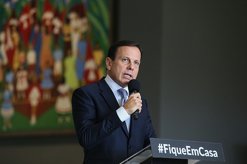 Doria cita ameaças à segurança para mudar para Palácio; governadores pedem paz O governador João Doria decidiu pela mudança após sofrer uma série de ameaças por quem é contra medidas de restrição para conter a pandemia da Covid-19 - Foto: Governo do Estado de SP