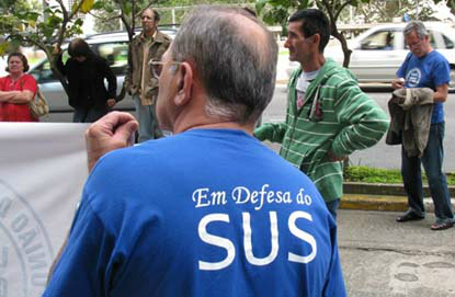 Médicos e entidades de saúde fazem ato em defesa de recursos para o SUS Manifestação tem como objetivo protestar contra a precariedade do SUS, em comemoração ao Dia Mundial da Saúde / Foto: Divulgação