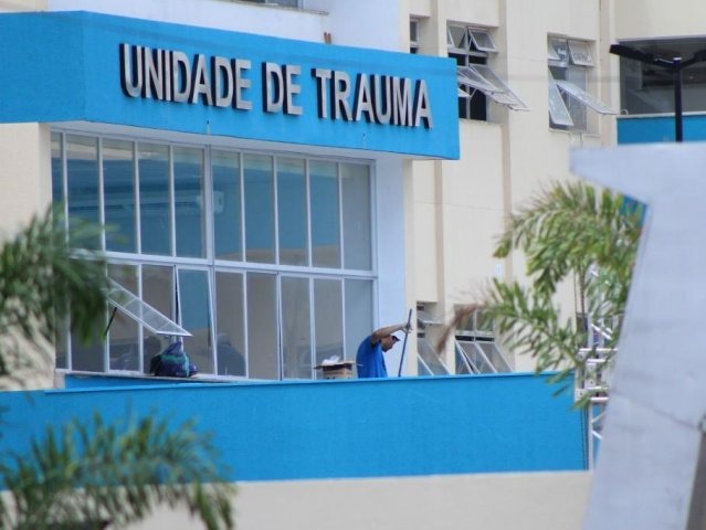 Fachada do Hospital do Trauma, em Campo Grande, quando unidade ainda recebia últimos ajustes.