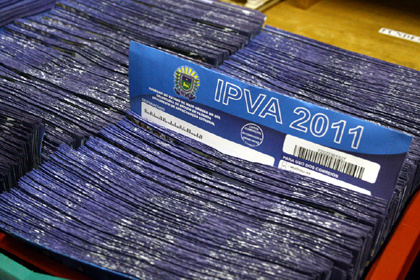Primeira parcela do IPVA vence nesta segunda-feira Primeira parcela do IPVA vence nesta segunda-feira