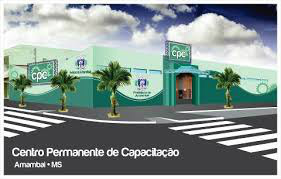 Ilustração da fachada do novo visual do prédio que abrigará o Centro de Capacitação de Amambai.