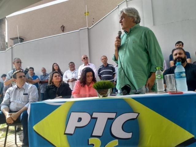 Senador cassado substitui Cezar Nicolatti (à esquerda) no projeto do PTC. (Foto: Humberto Marques)