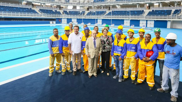 Dilma defende o fim do "quanto pior, melhor" para o País crescer Dilma inaugura o Estádio Aquático Olímpico, no Rio / Foto: Divulgação