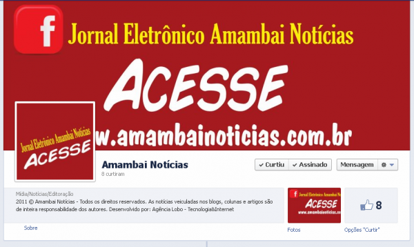 Amambai Notícias agora está no Facebook