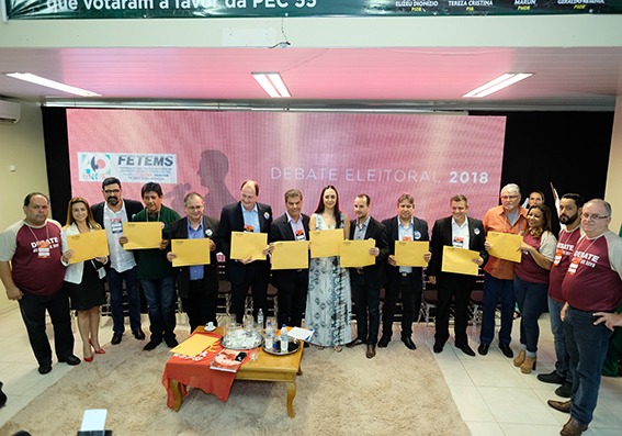 O debate aconteceu nesta quarta-feira (19) / Foto: Fetems