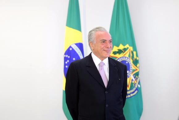 Presidente Michel Temer durante cerimônia de assinatura do novo decreto de regularização portuária no Brasil, no Palácio do PlanaltoAntonio Cruz/Agência Brasil