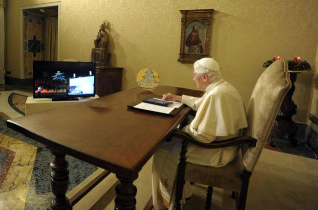 O Papa está conectado