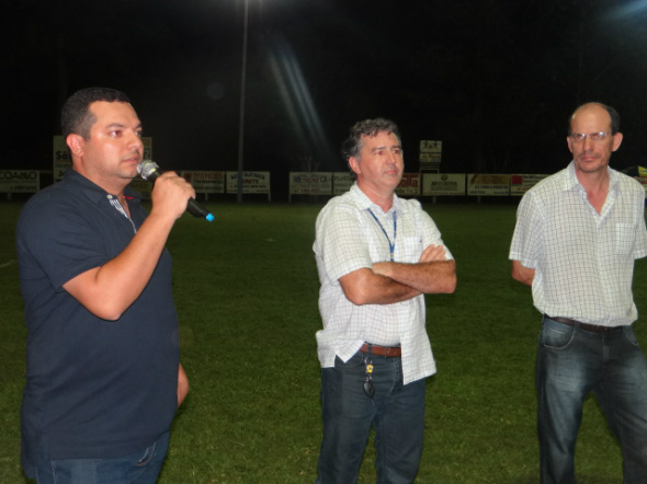 Presidente da AABB, João Paulo, fazendo a abertura da 17ª Copa Ouro / Foto: Moreira Produções