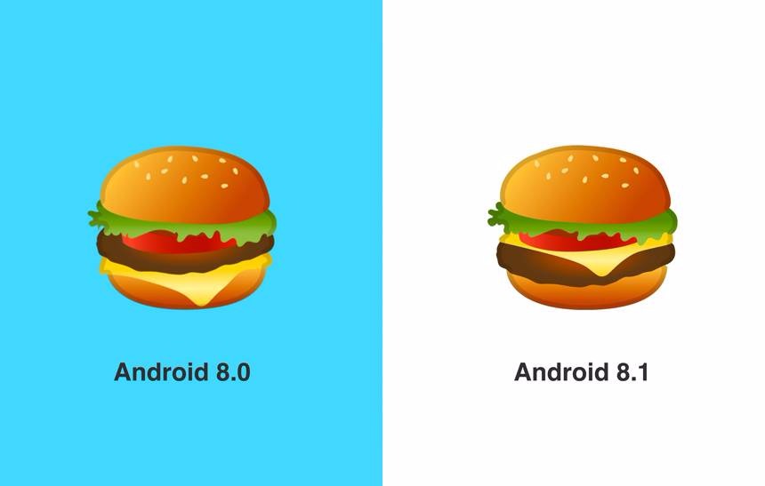 Google conserta emoji de hambúrguer do Android Google conserta emoji de hambúrguer do Android