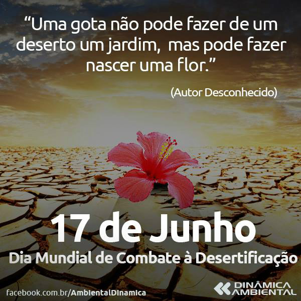 17 de Junho - Dia Mundial de Combater a Desertificação 17 de Junho - Dia Mundial de Combater a Desertificação