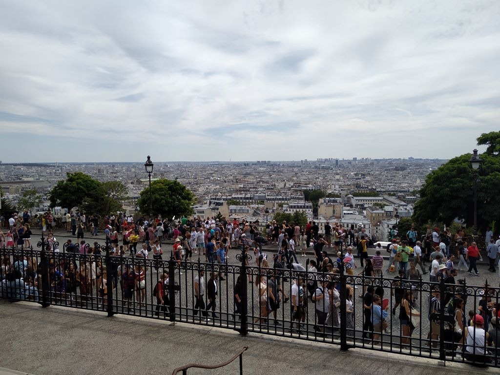 Paris em 10 dias, por Viviane Viaut - parte 1 Vista de Paris do alto de Monte Martre.