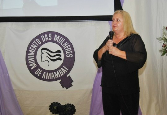 Criação da Coordenadoria da Mulher é reivindicação de mulheres de Amambai A escrivã da Polícia Civil, Leda Teresa Andrade da Silva.