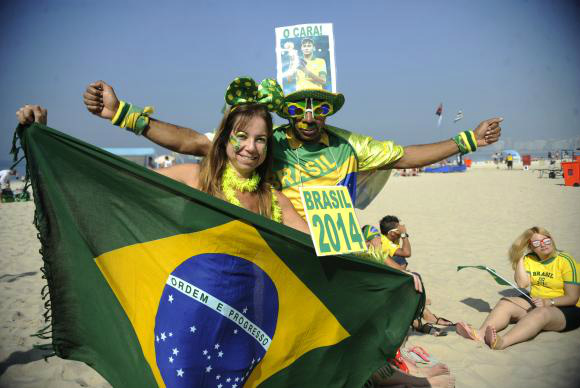 Jogo do Brasil agita torcedores no Rio