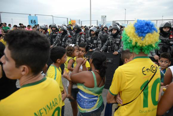 Expectativa da PM para jogo em Fortaleza é de tranquilidade Expectativa da PM para jogo em Fortaleza é de tranquilidade