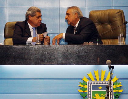 Governador participa da posse dos deputados estaduais Foto Rachid Waqued