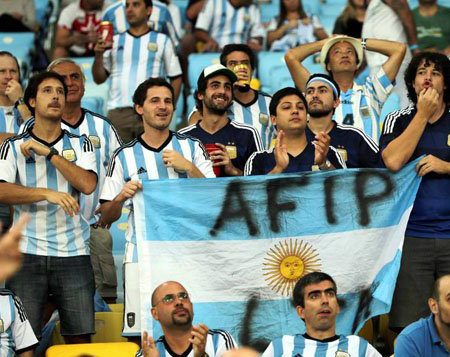 Argentina é a torcida de fora mais confiante Argentina é a torcida de fora mais confiante