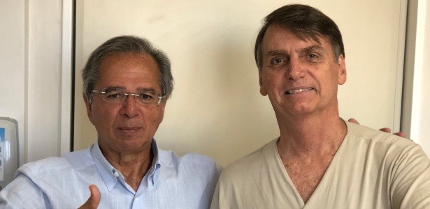 Paulo Guedes e Jair Bolsonaro (Reprodução/Twitter)