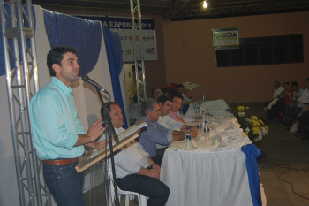 Agropecuária brasileira é destaque na abertura da Expobai 2011 O presidente do Sindicato Rural, Christiano Bortolotto.