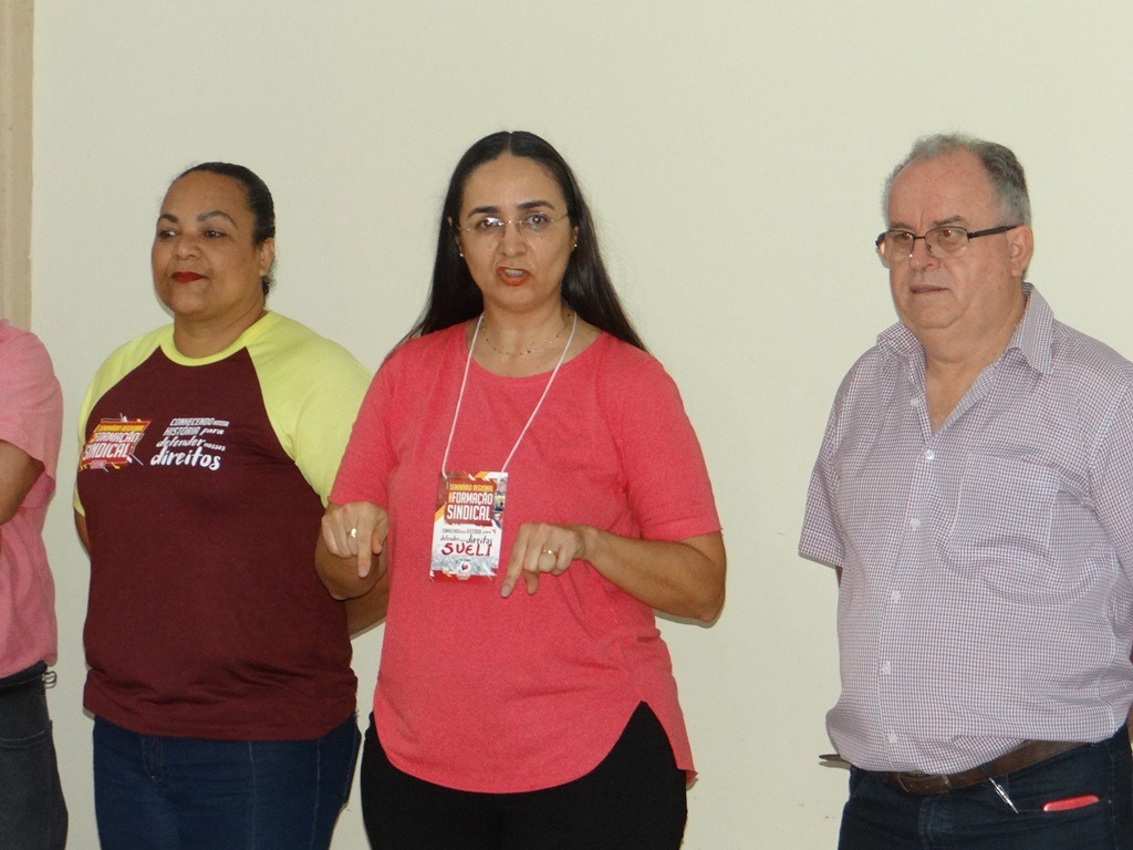 Presidenta da Fetems, professora Sueli Veiga Melo / Foto: Moreira Produções,     