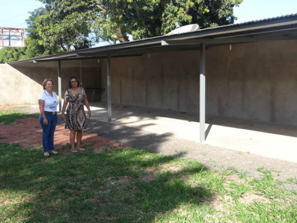 A área de estacionamento pode ser usada para a realização de pequenos eventos sociais / Foto: Assessoria 