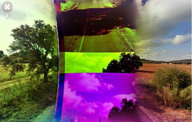 Italiano transforma bugs do Google Street View em arte