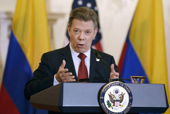 Juan Manuel Santos, presidente da ColômbiaEPA/Olivier Douliery/ Agência Lusa