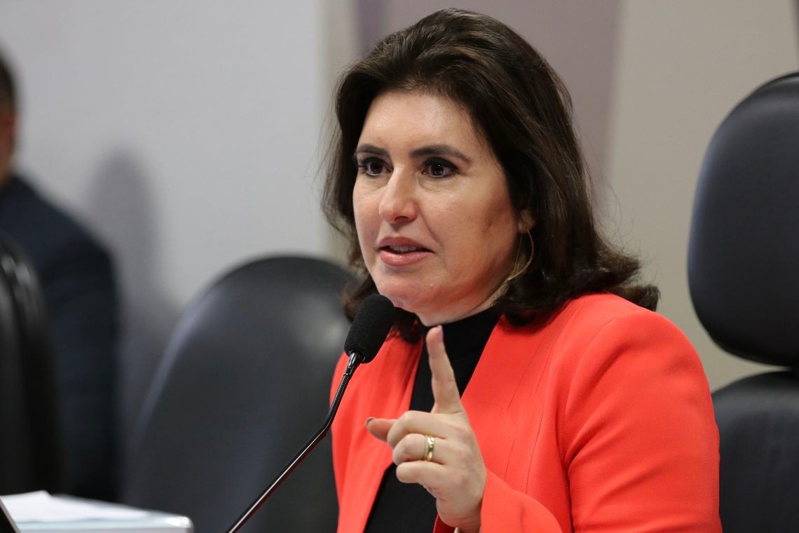 Presidente da Comissão de Constituição e Justiça (CCJ) do Senado, Simone Tebet (MDB-MS). 