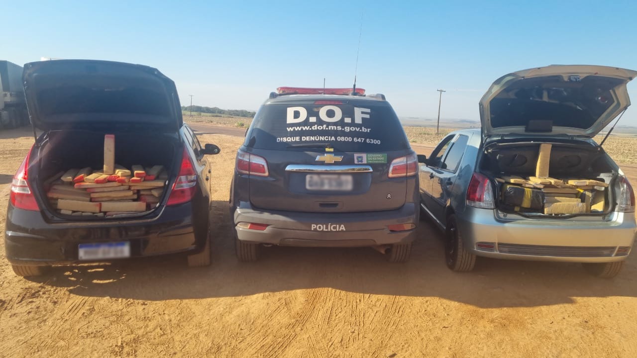 Mulheres que seguiam com 900 quilos de drogas para Santa Catariana foram presas Foto: DOF