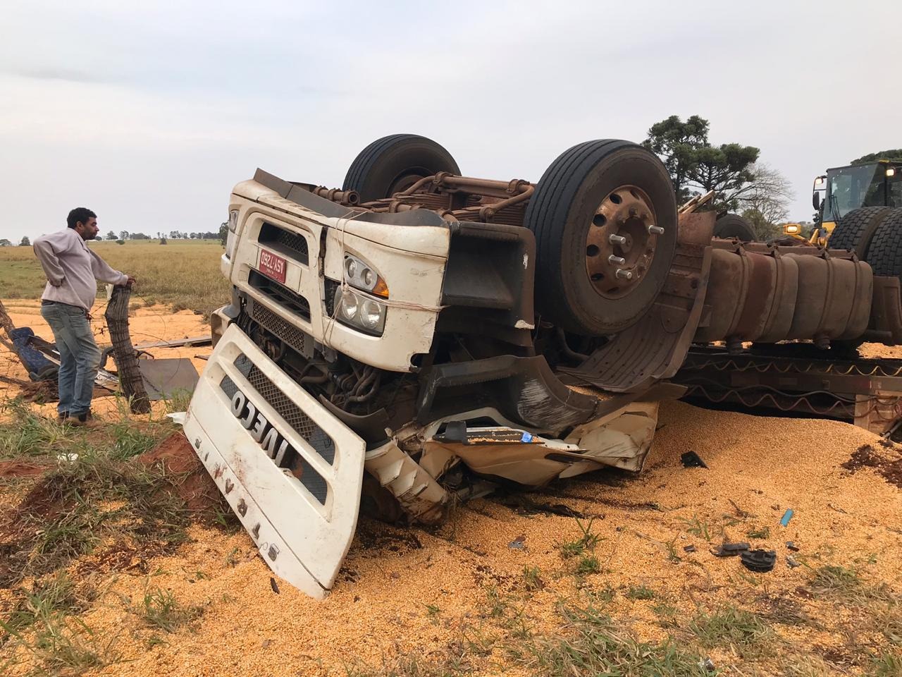 Amambaiense morre em acidente na rodovia PR-485, no Paraná Foto: TV Caiuá