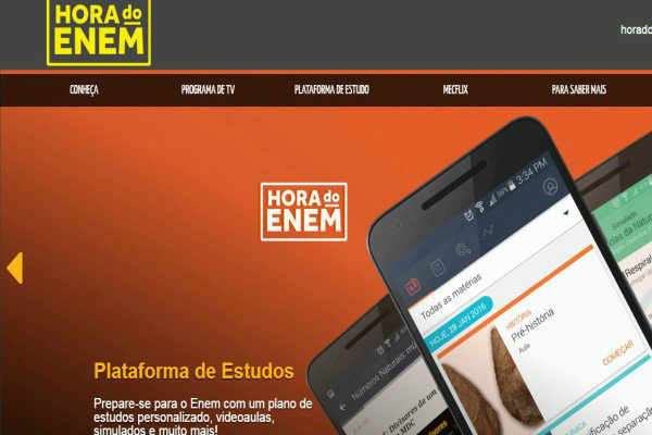 MEC lança programa de TV e plataforma de estudos para Enem