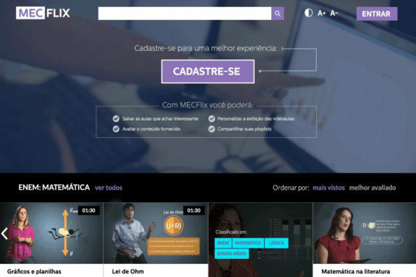MEC lança programa de TV e plataforma de estudos para Enem