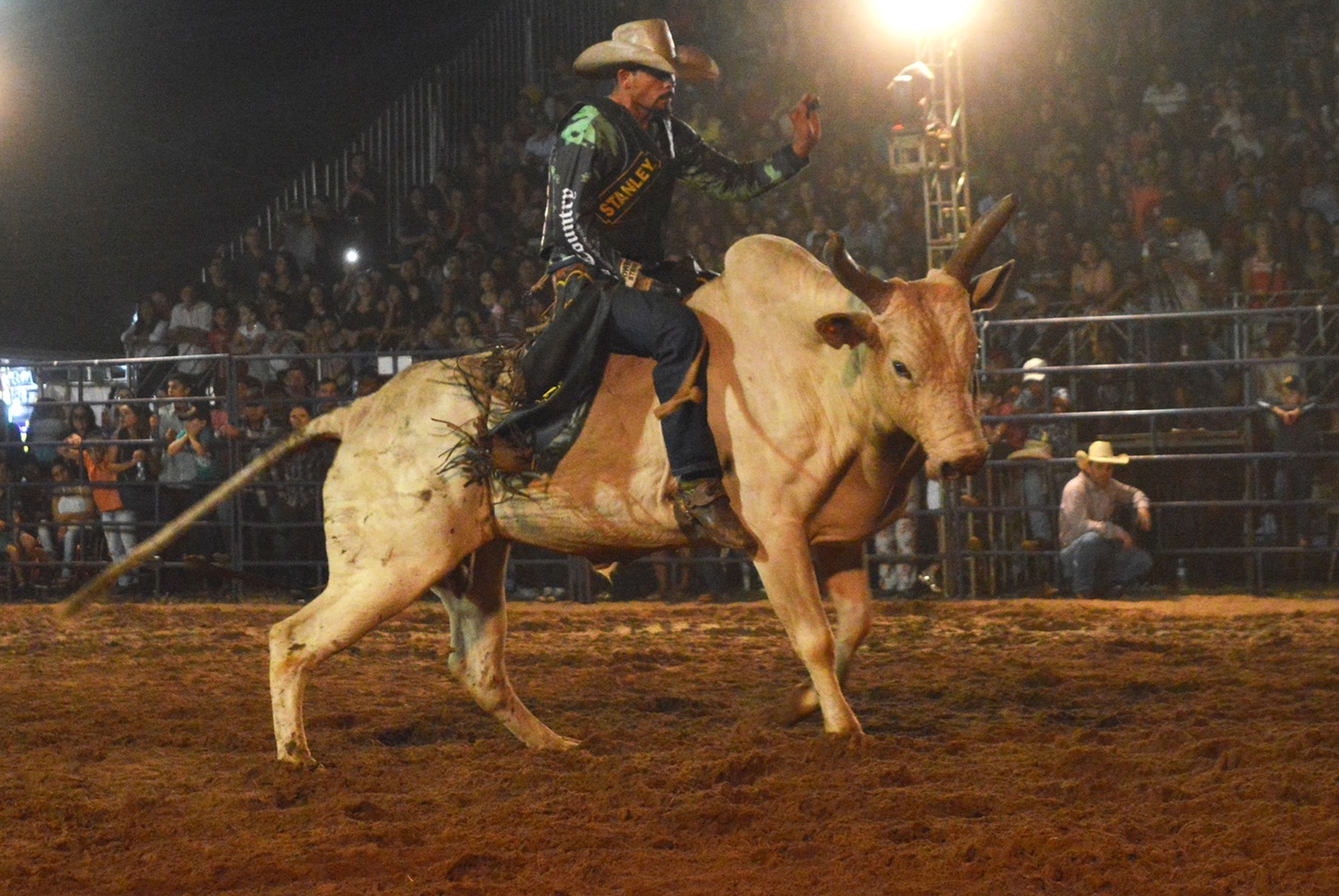 Marcos Junior da Costa, ganhador do Rodeio da 31º Expobai. Foto: Moreira Produções