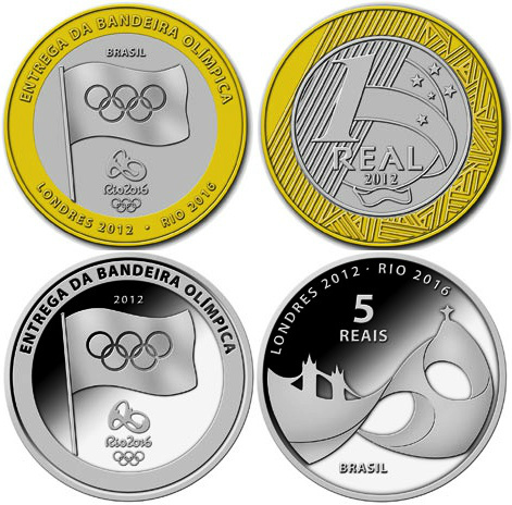 Banco Central lança novas moedas em homenagem à passagem de bandeira olímpica