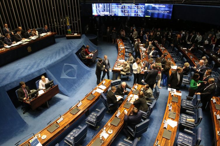Senado terá semana de negociações para votar reforma da Previdência Plenário do Senado - Fabio Rodrigues Pozzebom/Agência Brasil