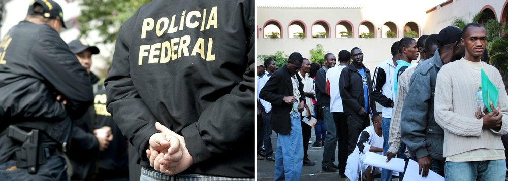 Haitianos com permanência concedida em 2015 devem solicitar registro à PF Foto: Divulgação