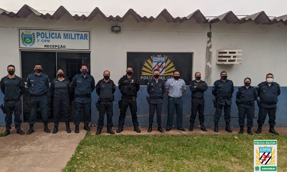 PM de Amambai homenageia policial transferido para reserva após 28 anos Foto: 3ª CIPM